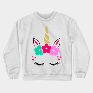 Cute Unicorn facemask Crewneck Sweatshirt